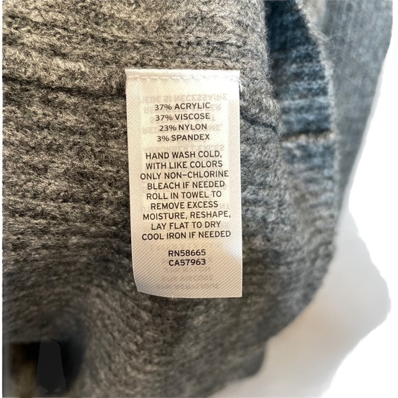 Halogen Blouson Sleeve Sweater in Dark Grey Heather Large NWT New - Picture 8 of 8